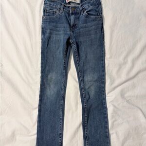 Levi's Boys 510 Skinny Fit Jeans Size 8 Reg Adjustable Waist Medium Wash